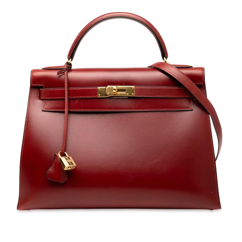 Hermès Pre-Loved Box Calf Kelly Retourne 32 Handbag