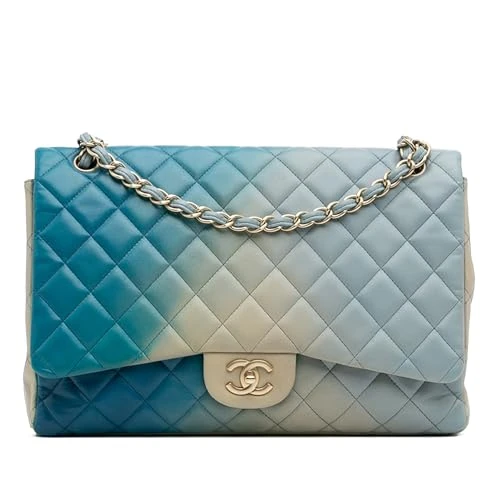 Chanel Pre-Loved Maxi Classic Lambskin Degrade Single Flap