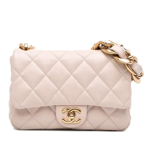 Chanel Pre-Loved Small Quilted Lambskin Funky Town Flap Shoulder Bag