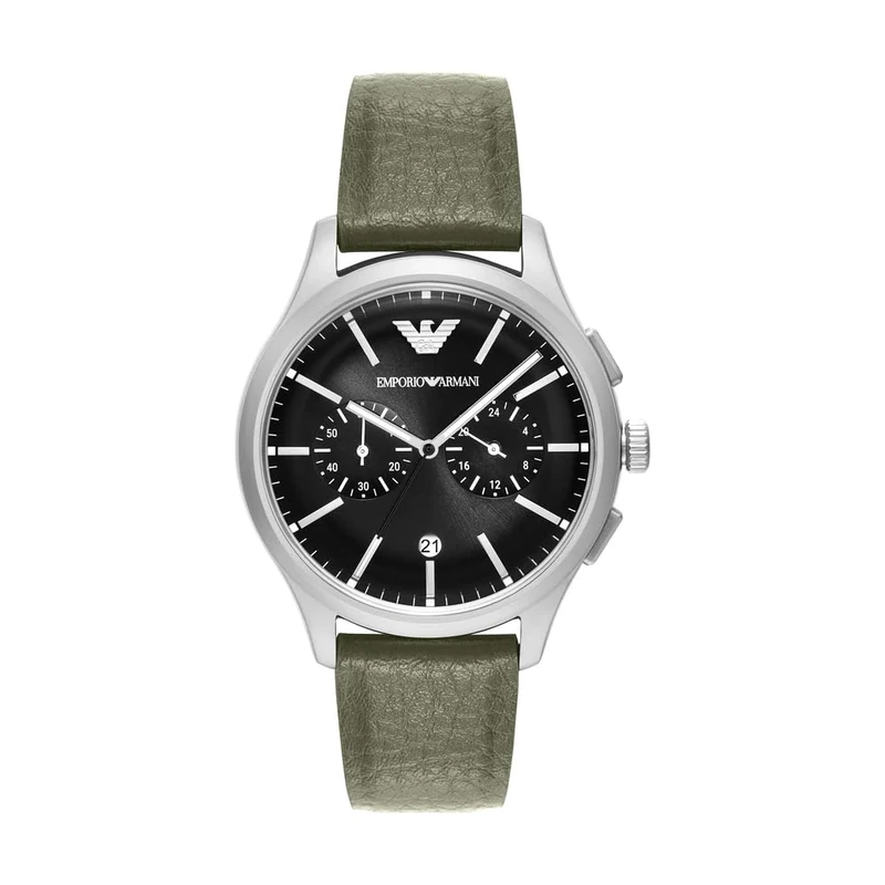 Emporio Armani Men's 42MM Silver-Tone Stainless Steel Watch, AR11693