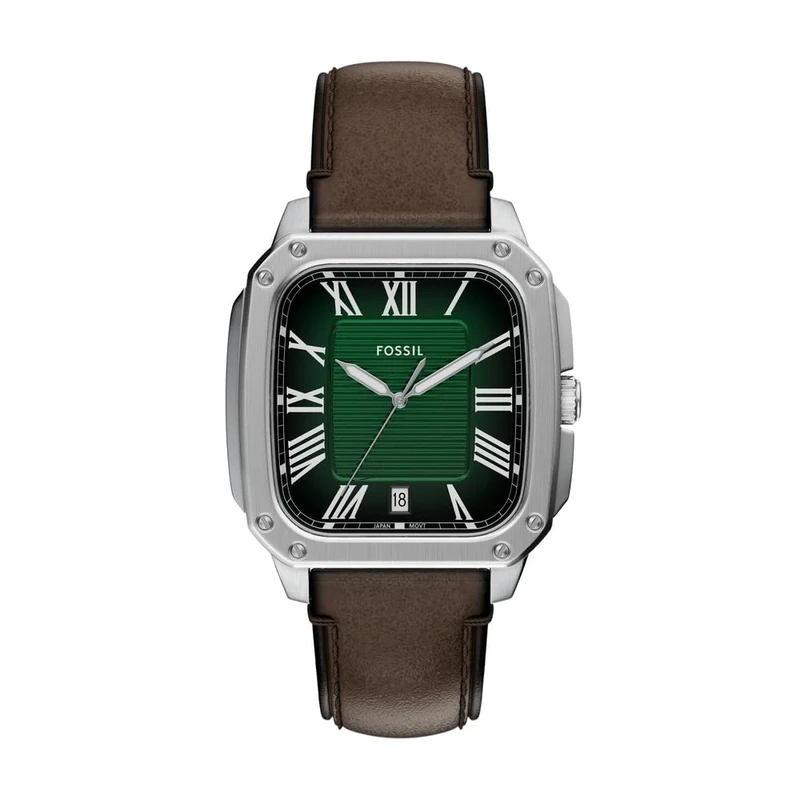 Fossil Crosby Men's 42MM Silver-Tone Stainless Steel Watch, FS6150 - Image 1