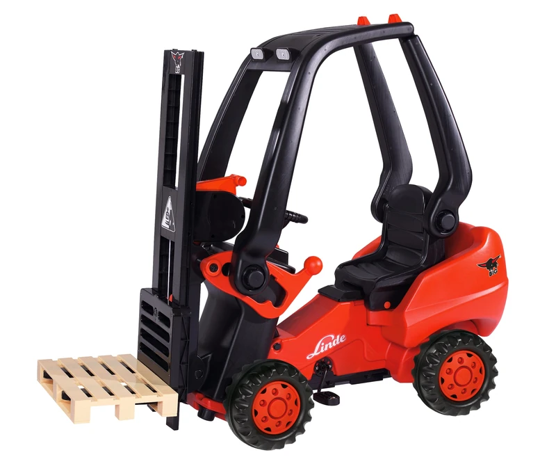 Big - Linde Forklift - Children's Forklift Toy Vehicle with Precision Chain Drive, Adjustable Seat, up to 50 kg, Linde Licence, for Children from 3 Years - Image 1