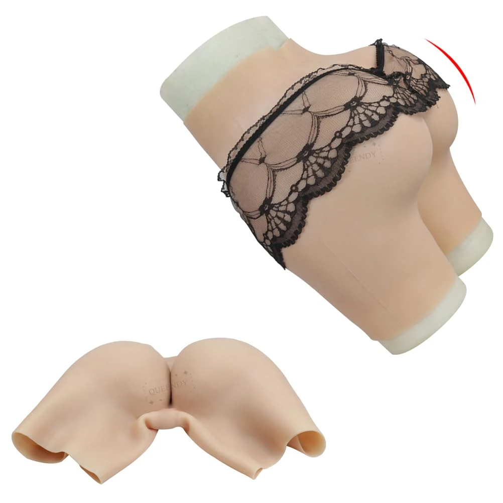XZZXQNB Color 1,L, Crossdresser Silicone Buttock Panties Male to Female Thick Hip Enhancer Shaper Control Lifter Butt Shorts for Shemale