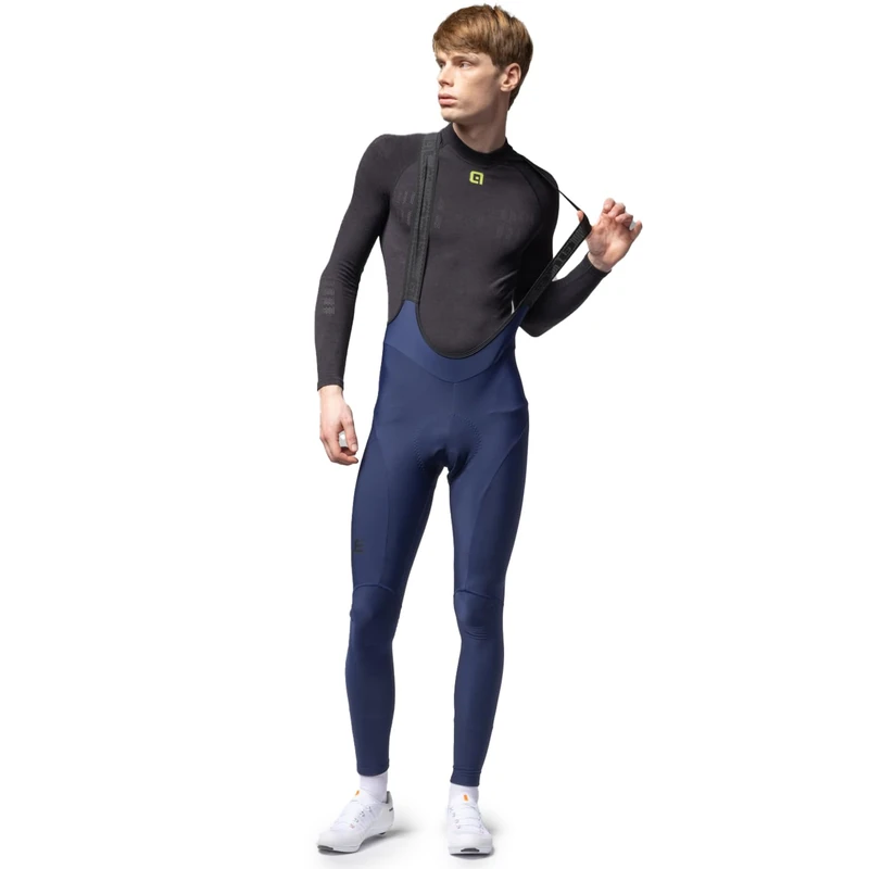 Alé Cycling Men's Pragma Winter 2.0 Bib Tights, Navy Blue, XS