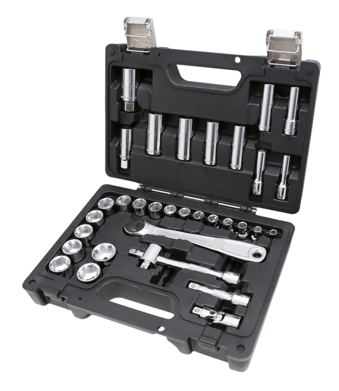 Beta BW 913E/C33 28-Piece Hex Socket Set with 5 Accessories in Plastic Case