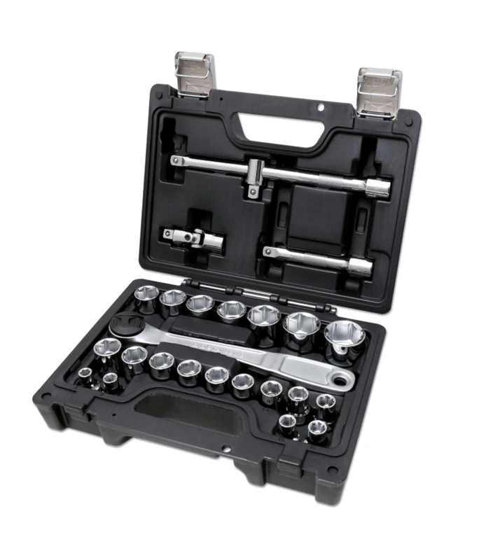 Beta BW 923E/C25 Socket Set of 20 Hexagonal Sockets and 5 Accessories in Plastic Case