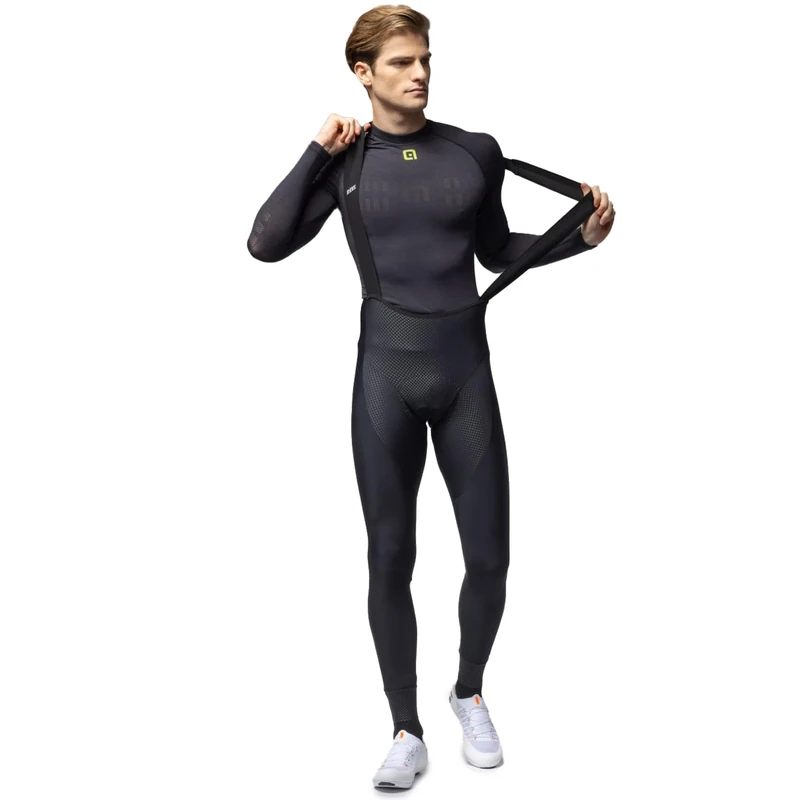 Alé Cycling Men's R.EV1 Voltage Bib Tights, Black, 3XL