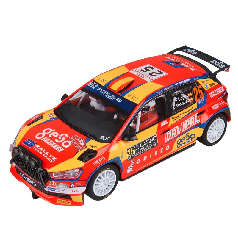 SCALEXTRIC - Advance Racing Vehicle - Slot Car - Scale 1:32 (Skoda Fabia WRC2 - Pepe López)