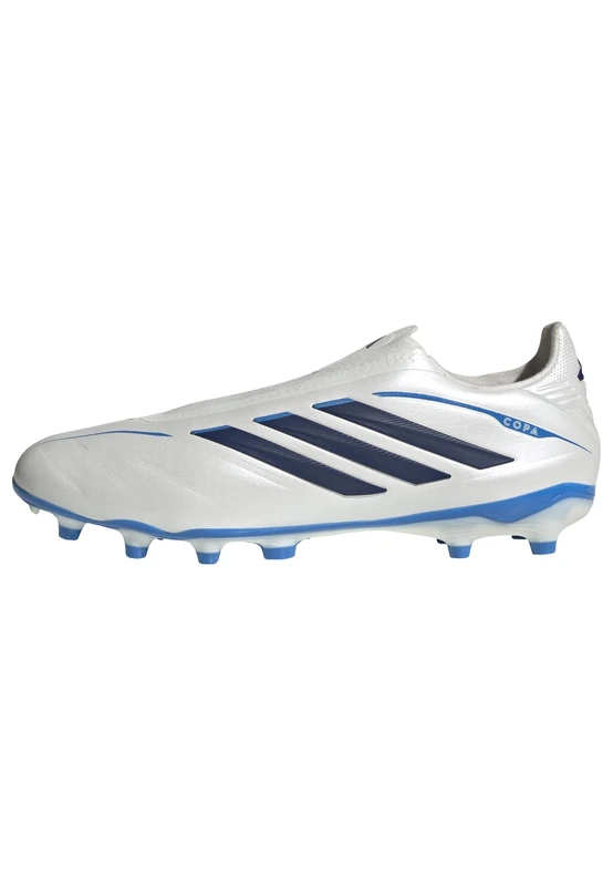 adidas Unisex Copa Pure Iv League Laceless Firm Ground Football Boots Shoes, Zero met./Dark Blue/Lucid Ray Blue, 8.5 UK