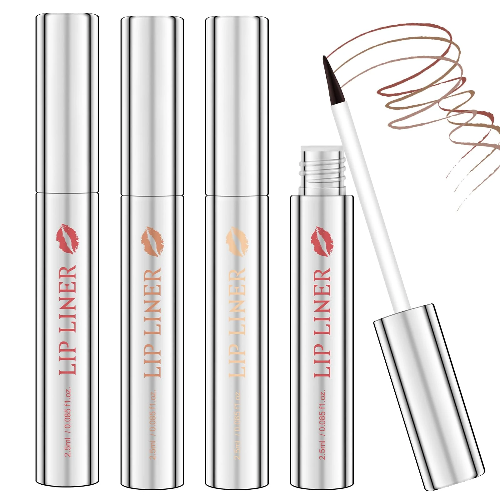 LOPHE 3 Pcs Peel Off Lip Stain Set, Peel Off Matte Waterproof and Anti-Smudge Tattoo Lip Stain, Long Lasting Non-Stick Cup Peel Off Lip Stain, Suitable for Lip Makeup for Ladies And Girls(#D)