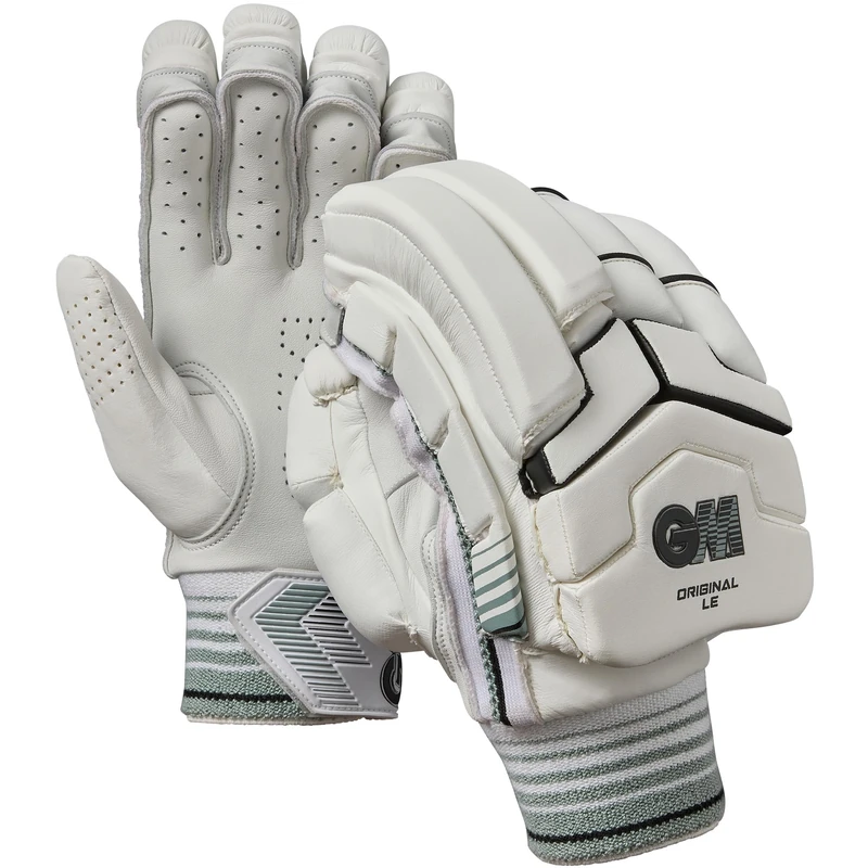 Gunn & Moore GM | 808 Cricket Batting Gloves | Calf Leather Palm | Double-Sided Sweatband | Sleek Back of Hand Shape | Junior Left Hand | 1 Pair | Approx 450 g per Pair