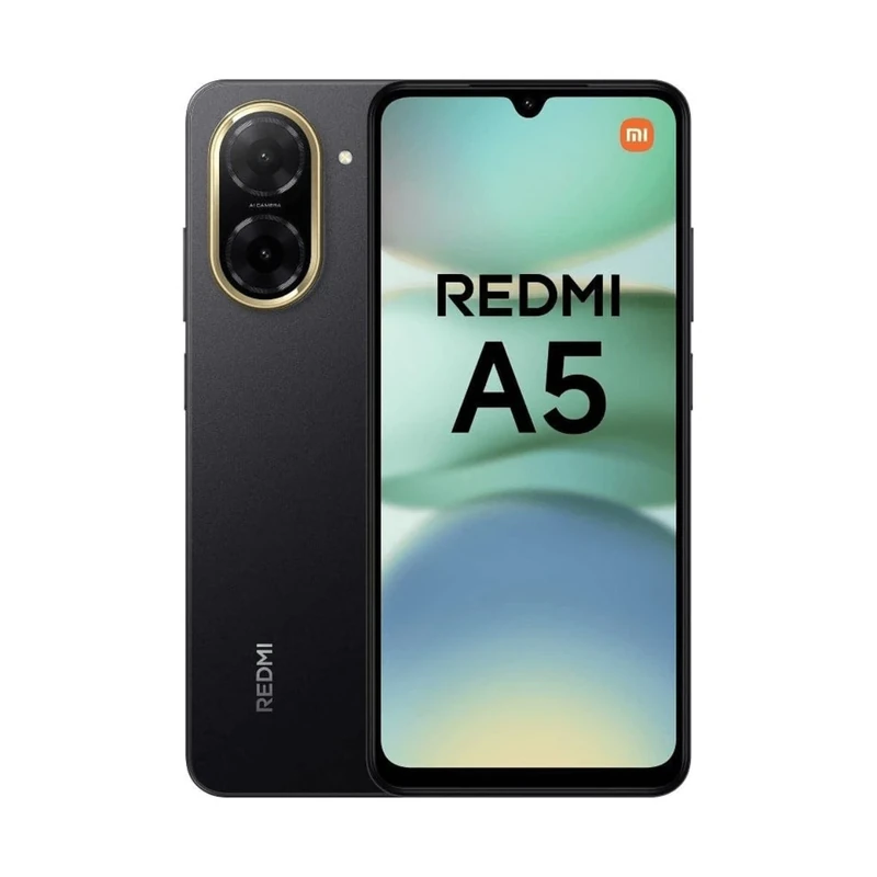 Xiaomi Redmi A5 4G Smartphone, 3+64GB, 6.88" Large Screen, 32MP Main Camera - Black (Renewed)
