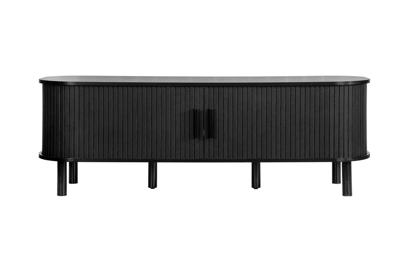 Birlea Axel Fluted TV Unit Black