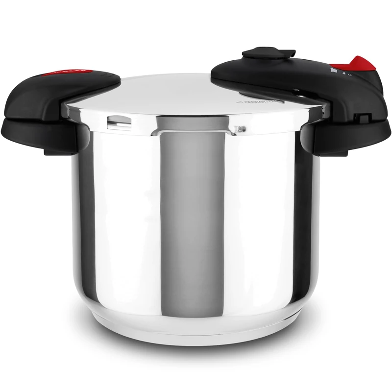 Alza Orion Express Quick Cooker 7.5 L, 18/10 Stainless Steel, 2 Cooking Levels, Impaksteel Bottom, Double Handle Design, 5 Safety Systems - Image 1