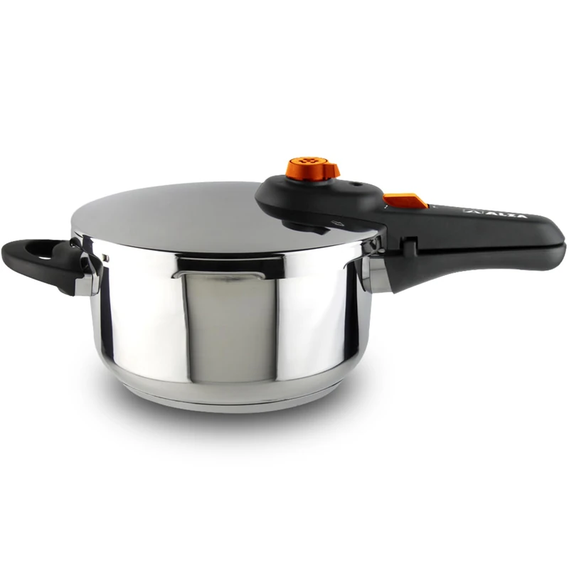 Alza Syma Express Quick Cooker 4 Litres 18/10 Stainless Steel 5 Safety Systems All Types of Cookers Induction Devaporizer Position - Image 1