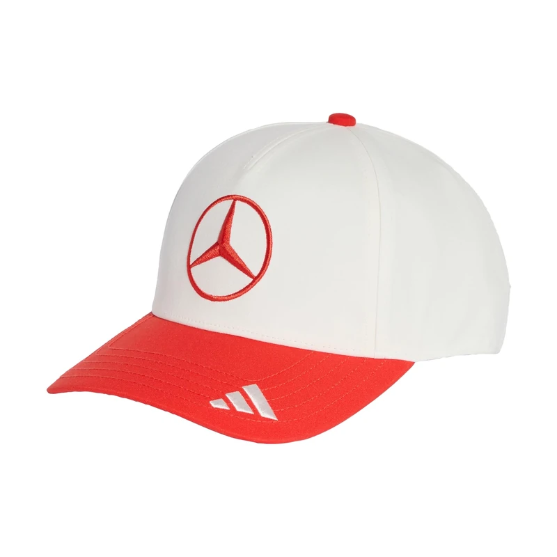 adidas Unisex Mercedes - Amg Petronas Formula 1 Team Madrid Driver Cap, Off White/red, S-M