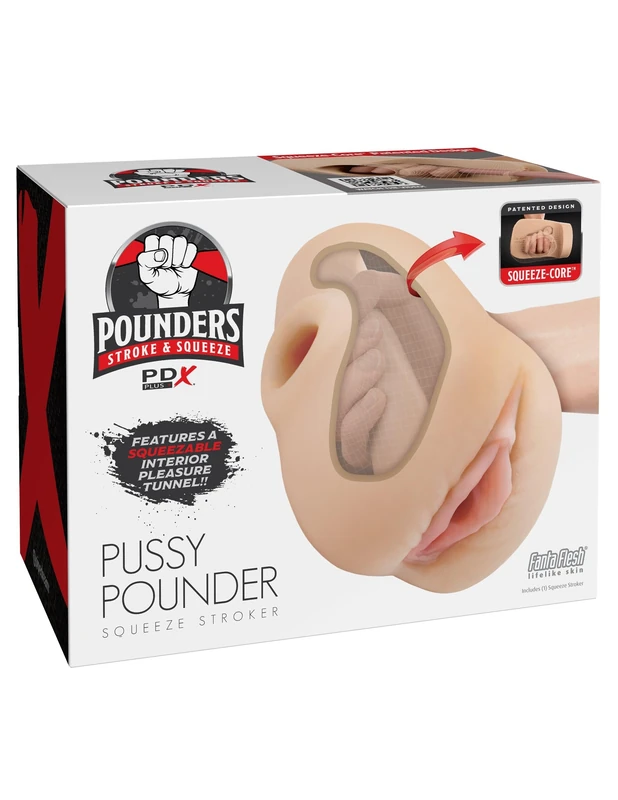 PDX Plus Pussy Pounder Squeeze Stroker Light 20.5 cm - Image 1