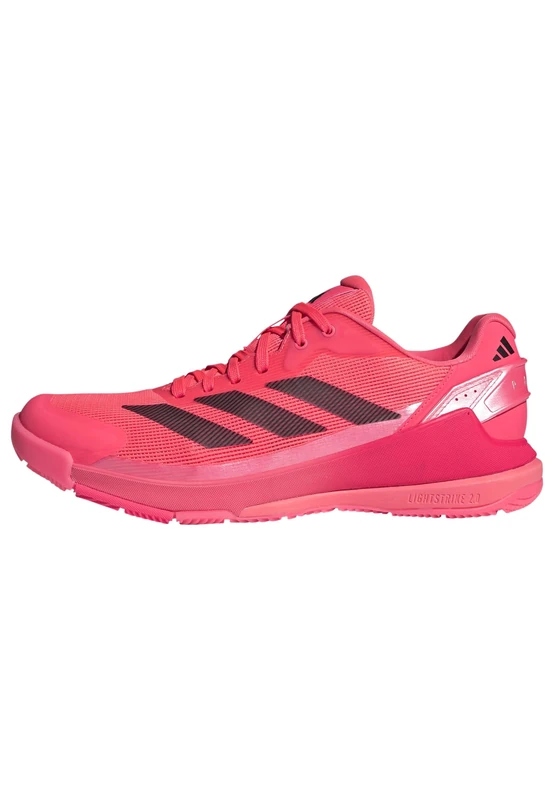 adidas Men's Crazyquick Lightstrike Padel Shoes, Solar Turbo/core Black/Lucid red, 7 UK