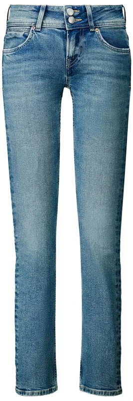 Pepe Jeans Women's Slim Jeans LW Venus Jeans, Blue (Denim-3VD), 33W/30L