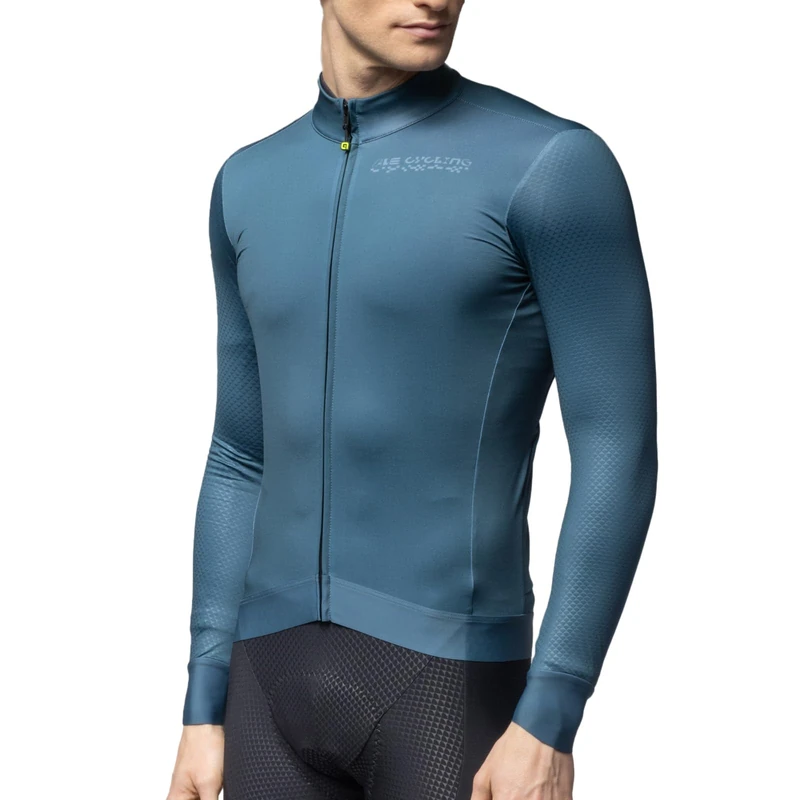 Alé Cycling Men's PR-E Follow Me 2.0 Long Sleeve Cycling Jersey, Bottle Green, S