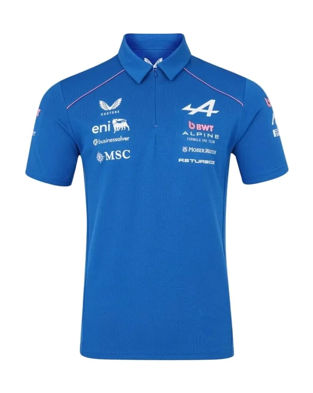 Alpine, Mens, Official Polo Shirt, Lapis Blue, 3XL