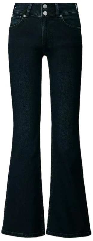 Pepe Jeans Women's Flare Jeans MW Venus Jeans, Blue (Denim-7FC), 30W/32L