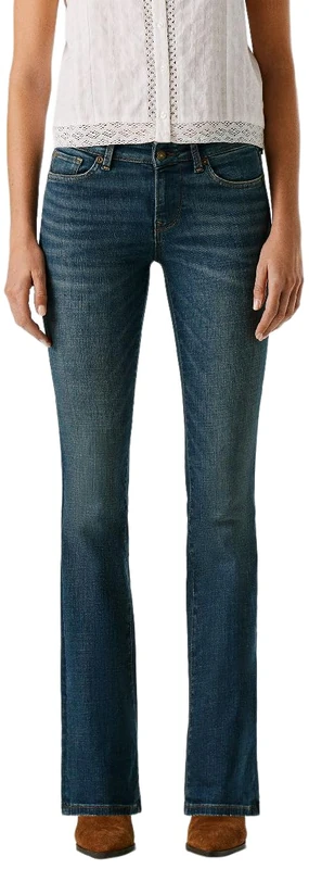 Pepe Jeans Women's Bootcut LW Piccadilly Jeans, Blue (Denim-6UB), 29W/32L