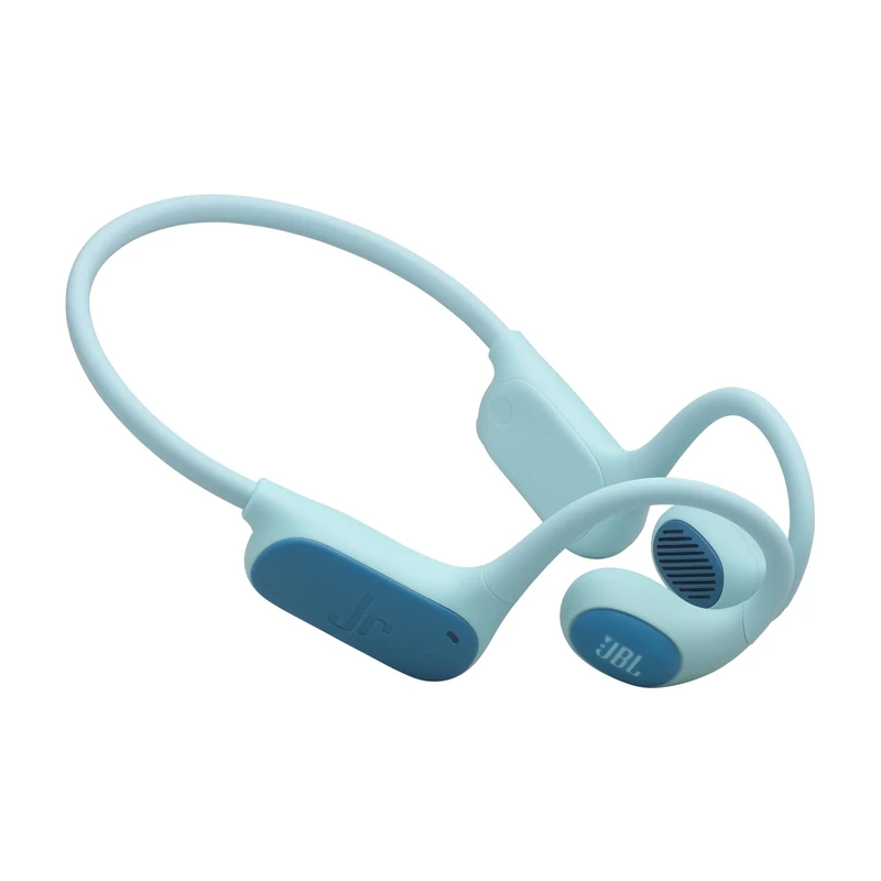 JBL Junior Free Wireless Open-Ear Kids Headphones, Lightweight & Durable Kid-Friendly Design, Up to 10-Hour Battery Life, Parental Controls, JBL OpenSound & Safe Sound Technology for Children, Teal
