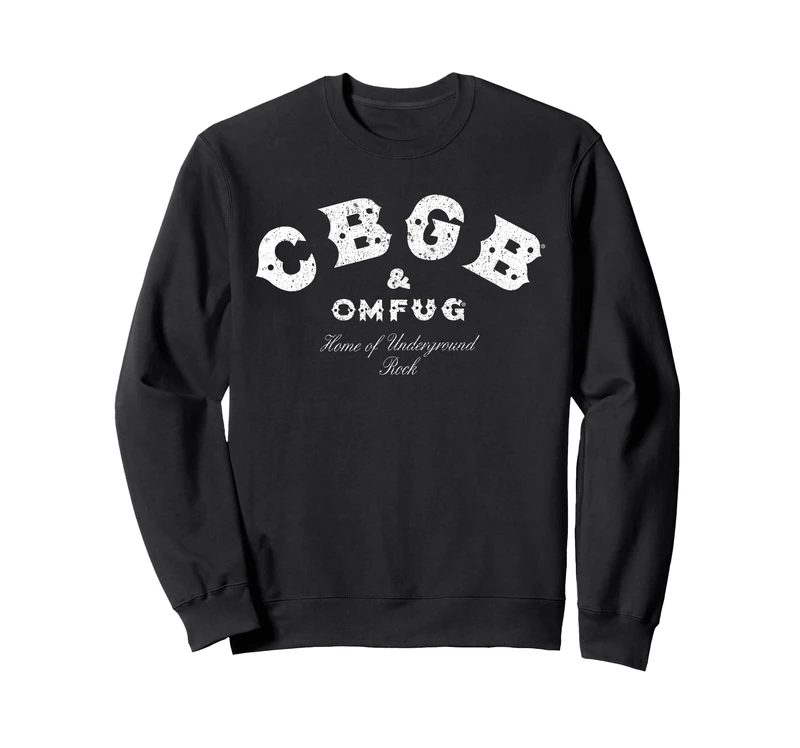 CBGB Classic Logo On Black Sweatshirt