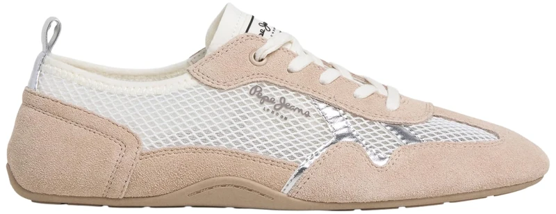 Pepe Jeans Women's NOA NET W Sneak, Grey (Pearly Grey), 3 UK - Image 1