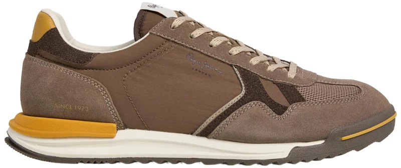 Pepe Jeans Men's Marvin Match M Sneak, Brown (Dark Stone Beige), 6 UK