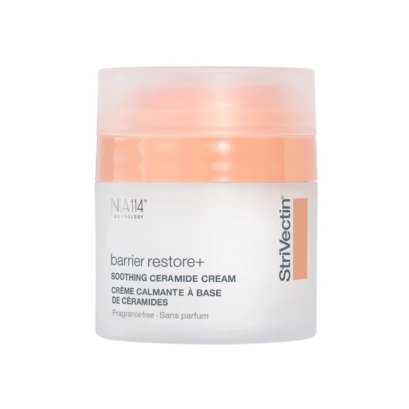 StriVectin Barrier Restore + Soothing Ceramide Cream with Ceramides + Niacinamide, Hydrating & Soothing, Fragrance‑Free, Face & Neck Moisturiser