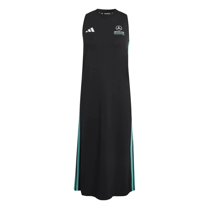 adidas Women's Mercedes-Amg Petronas Formula 1 Team DNA Dress Dress, Black/semi Mint Rush, M - Image 1