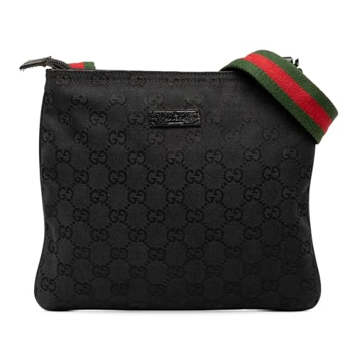 Gucci Pre-Loved GG Canvas Web Crossbody Bag