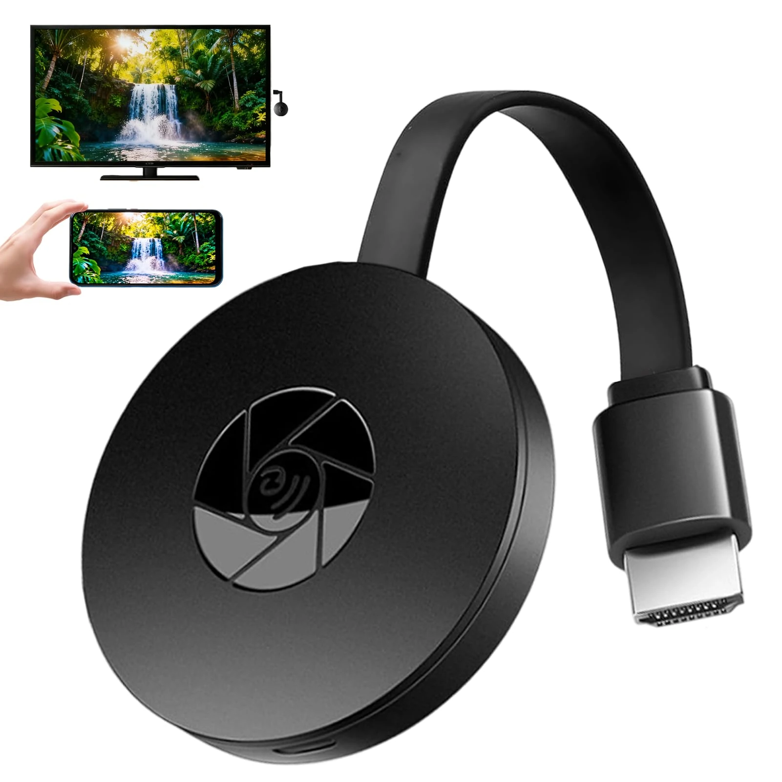 Chromecast Google Chromecast Device for TV Wireless Display Dongle Adapter for iPhone Android Windows, 1080P Wireless HDMI Screen Mirroring Projector Support DLNA/AirMirror/Airplay/Miracast