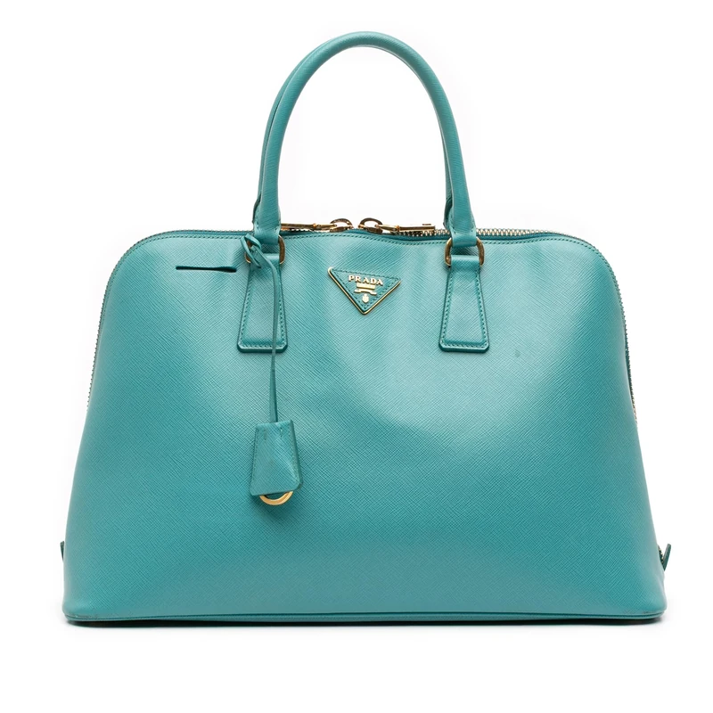 Prada Pre-Loved Large Saffiano Lux Promenade Satchel Handbag