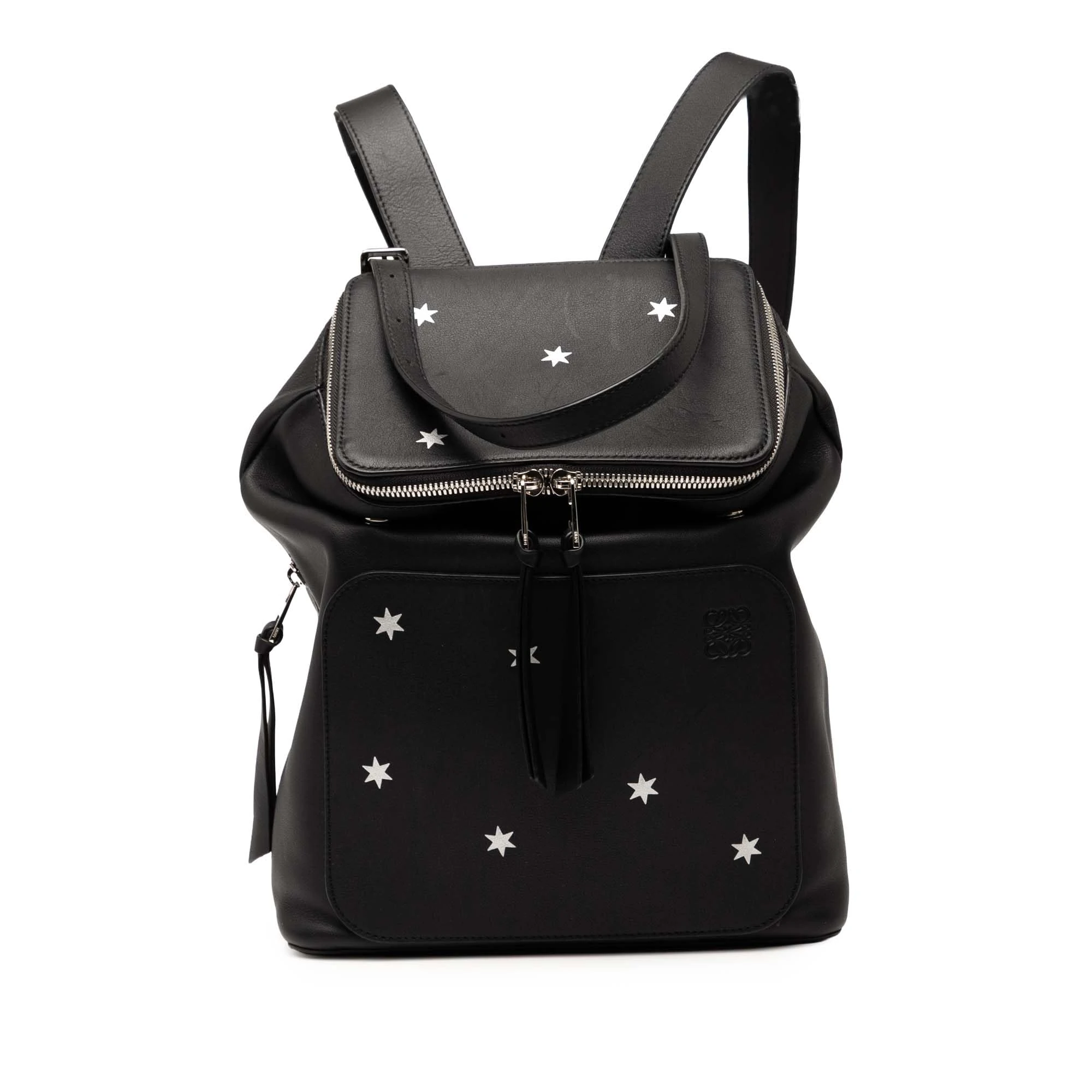 LOEWE Pre-Loved Small Leather Goya Stars Backpack