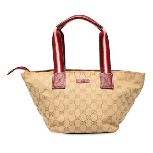 Gucci Pre-Loved GG Canvas Web Handbag