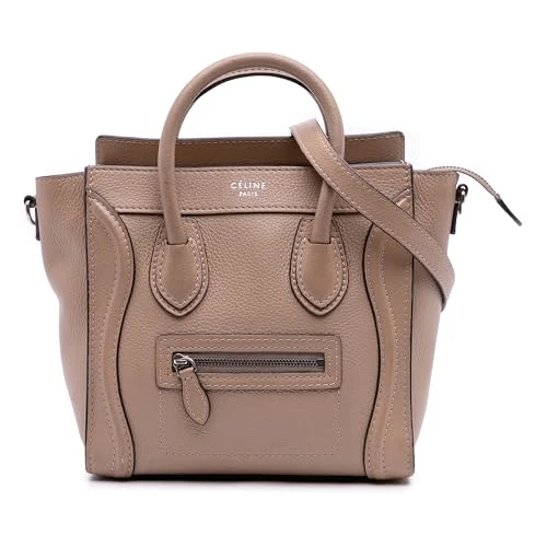 Celine Pre-Loved Nano Leather Luggage Tote
