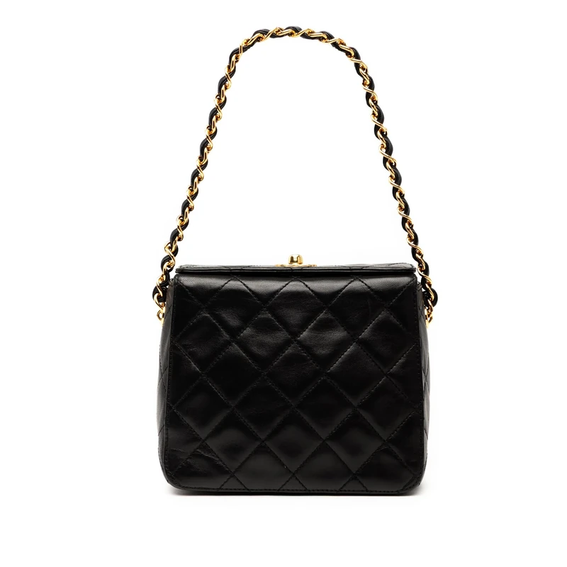 Chanel Pre-Loved CC Quilted Lambskin Turnlock Handbag