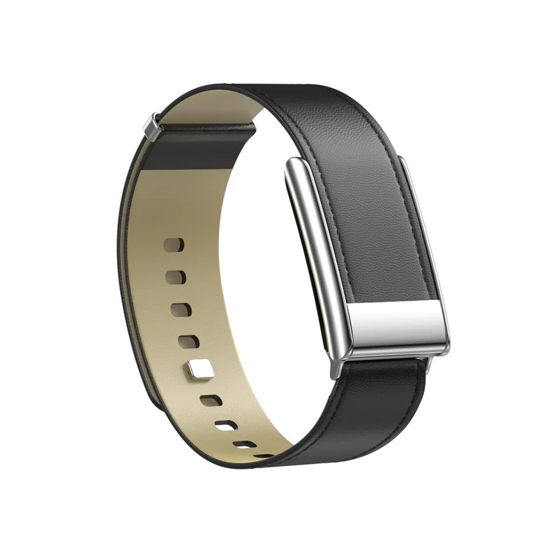 Vanet Leather Strap Compatible with Whoop 5.0 Bands One, MG Life and Peak, Top Grain Genuine Leather Strap Vintage Bands Compatible for Whoop 5.0 [Not for Gen 4], Black