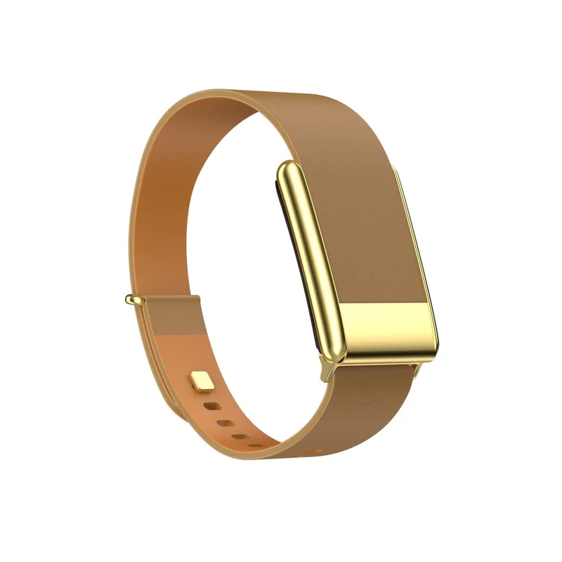 Vanet Slim Leather Strap Compatible with Whoop 5.0 Bands One, MG Life and Peak, Top Grain Genuine Leather Strap Vintage Bands Compatible for Whoop 5.0 [Not for Gen 4], Brown