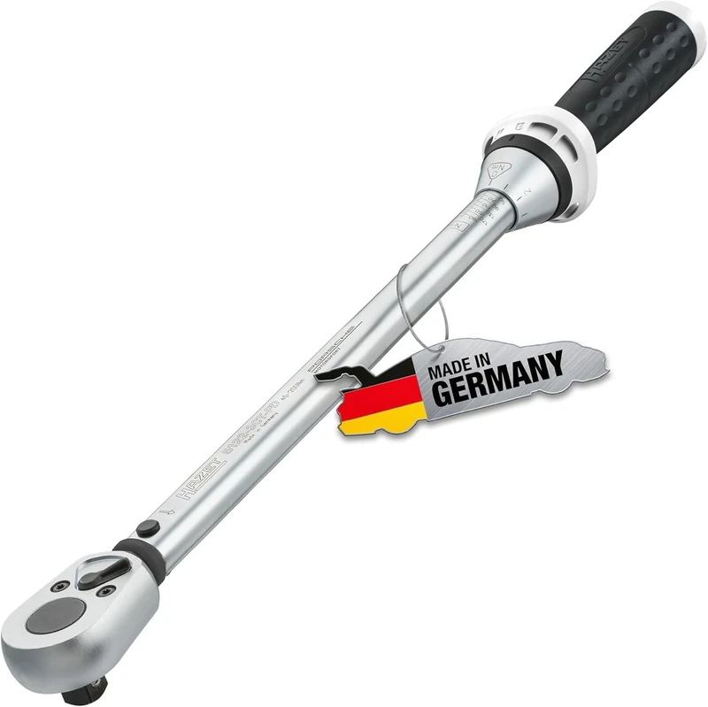 Hazet Porsche Motorsport Edition 5122-3CT-PD Torque Wrench 1/2 Inch 40-200 Nm ±3% Accuracy Reversible Ratchet with Calibration Certificate