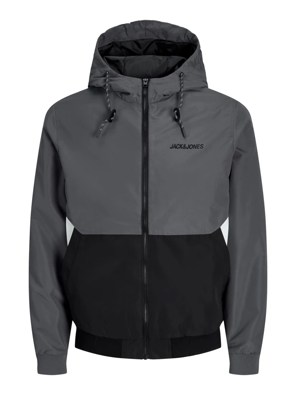 JACK & JONES Men's Jjerush Hood Bomber Noos, Turbulence, x_l