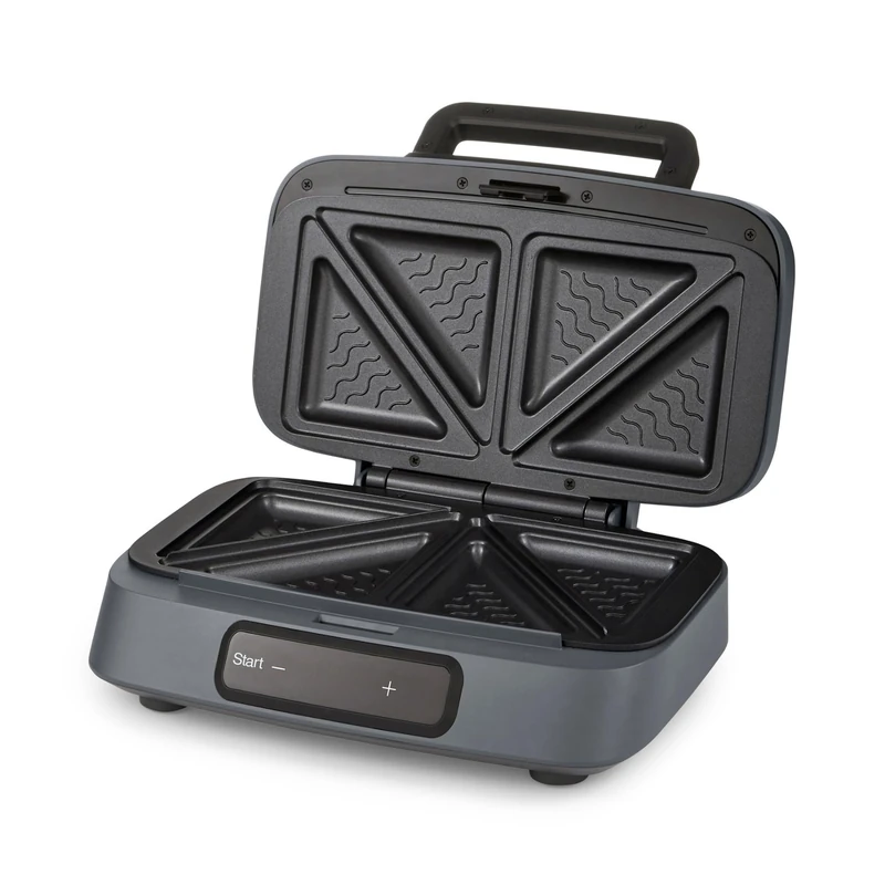 Morphy Richards GRILLX Toasted Sandwich Maker, Non-Stick Easy Clean Plates, Anti Hot Steam, Timer, Cool Touch Handle, Anti-Slip Feet, Cord Storage, 800W, 450001
