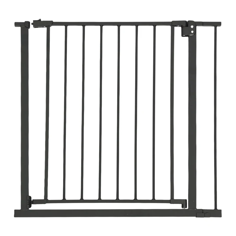 Relaxdays Stair Gate 82-87 cm - Black No-Drill Safety Gate
