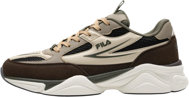 FILA Men's Recade Sneaker, Coffee Bean Olive Night, 9 UK
