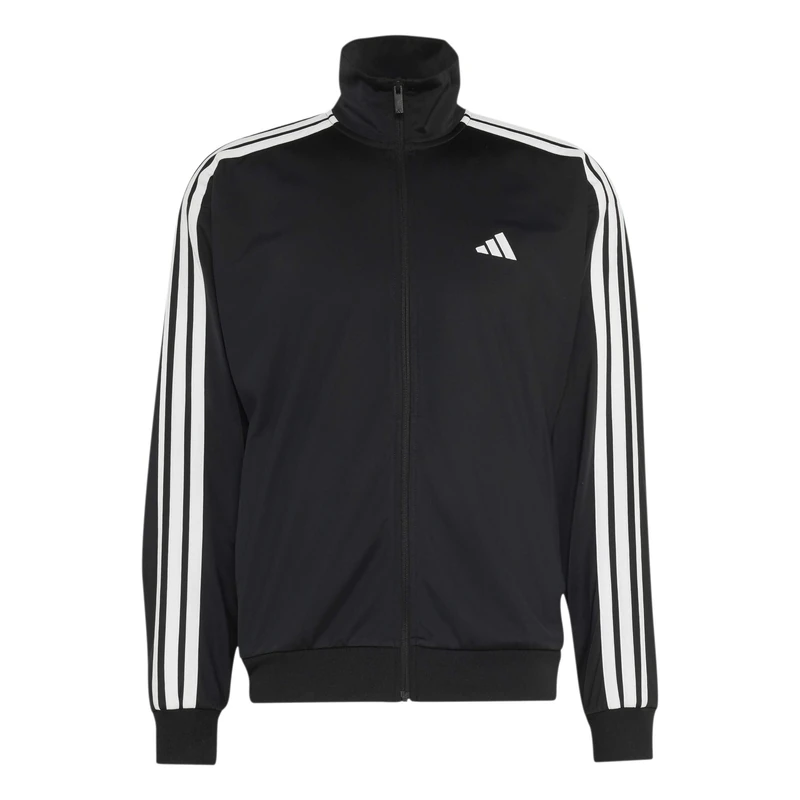 adidas Men's Dayready Tracktop Sweatshirt, black/white, XL Tall