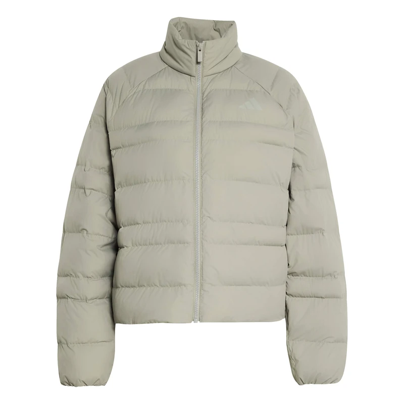 adidas Women's Essentials Packable Insulated Coat, silver pebble, L