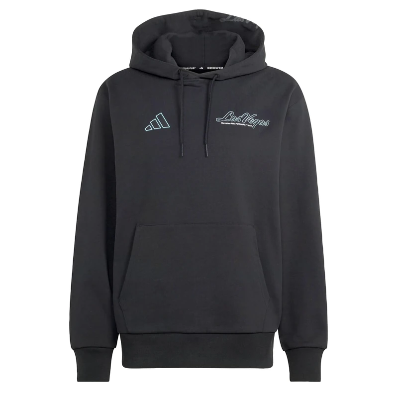 adidas Men's Mercedes - Amg Petronas Formula 1 Team Las Vegas Hood Sweatshirt, black, 3XL